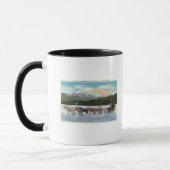 Blick auf ein Schlittenteam am Mirror Lake Tasse (Links)