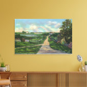 Blick auf eine alte Cape Cod Lane Leinwanddruck (Insitu (Wohnzimmer))