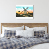 Blick auf eine alte Windmühle Leinwanddruck (Insitu (Schlafzimmer))