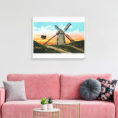 Blick auf eine alte Windmühle Leinwanddruck (Insitu (Wohnzimmer))