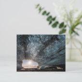 Blick auf eine Eishöhle, Island Postkarte (Stehend Vorderseite)