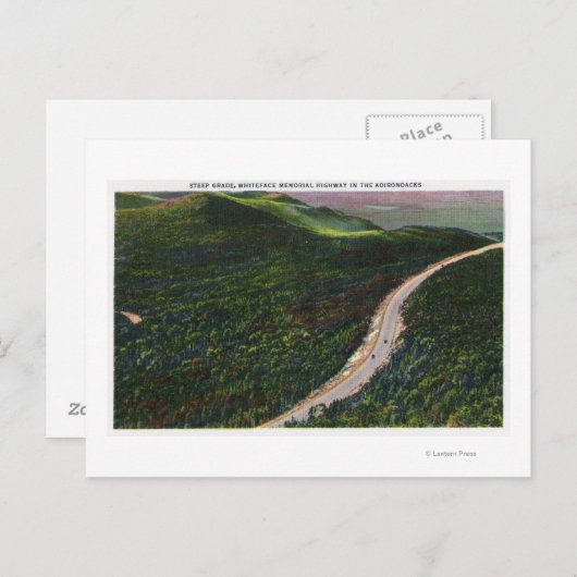 Blick auf eine Steile Stufe auf Gedenkstätte Postkarte (Vorne/Hinten)