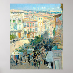 Blick auf eine südfranzösische Stadt von Frederick Poster