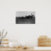 Blick auf einen Big Steam Plow Poster (Küche)