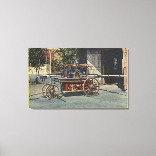 Blick auf einen "Old Papeete"-Motor Leinwanddruck (Vorderseite)