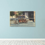 Blick auf einen "Old Papeete"-Motor Leinwanddruck (Insitu (Holzboden))