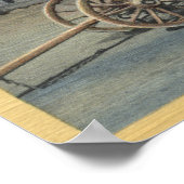 Blick auf einen "Old Papeete"-Motor Poster (Ecke)