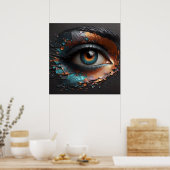 Blick auf Eleganz - Magie der KI Poster (Küche)