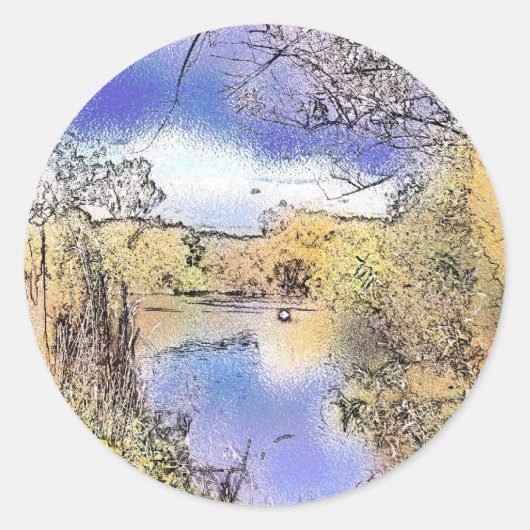 BLICK AUF ENGLAND RUNDER AUFKLEBER (Vorderseite)