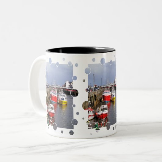BLICK AUF ENGLAND ZWEIFARBIGE TASSE (Vorderseite Links)