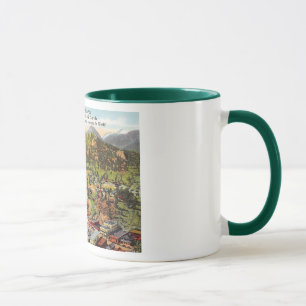 Blick auf Estes Park Colorado Vintage Tasse