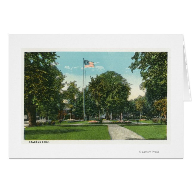 Blick auf Flagpole im Akademiepark (Vorderseite (Horizontal))