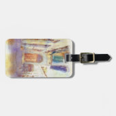 Blick auf Florenz in künstlerischer Aquarell Gepäckanhänger (Vorderseite horizontal)