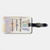 Blick auf Florenz in künstlerischer Aquarell Gepäckanhänger (Rückseite horizontal)