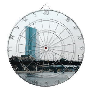 Blick auf Frankfurt Dartscheibe