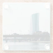 Blick auf Frankfurt Glasuntersetzer (Rückseite)