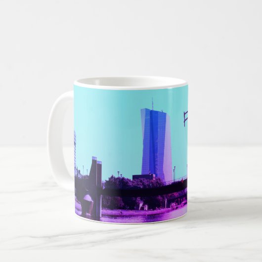 Blick auf Frankfurt Kaffeetasse (Vorderseite Links)