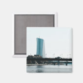 Blick auf Frankfurt Magnet (Vorderseite/Rückseite)