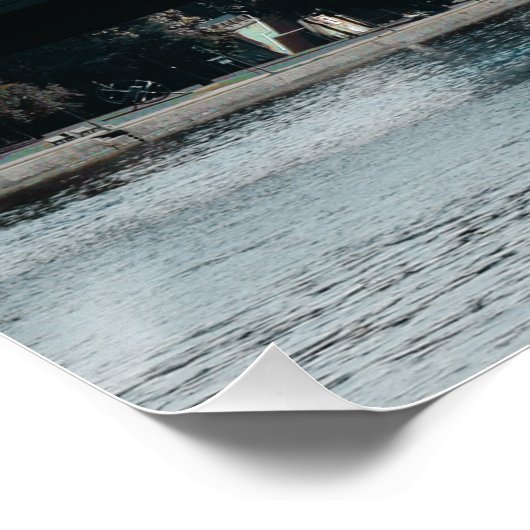 Blick auf Frankfurt Poster (Ecke)