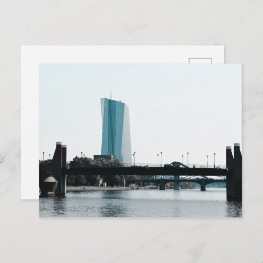 Blick auf Frankfurt Postkarte (Vorne/Hinten)