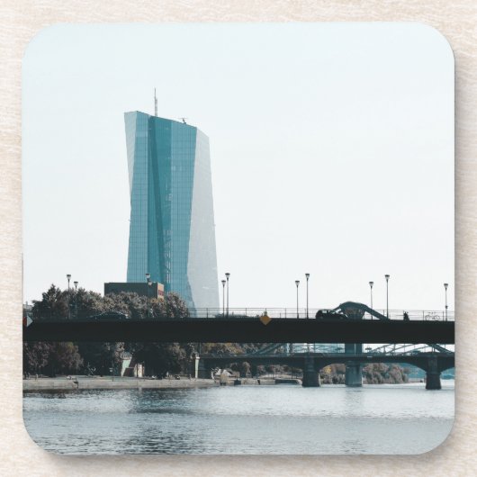 Blick auf Frankfurt Untersetzer (Vorderseite)