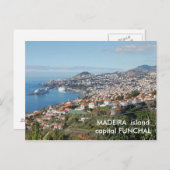 Blick auf Funchal, Insel Madeira Postkarte (Vorne/Hinten)
