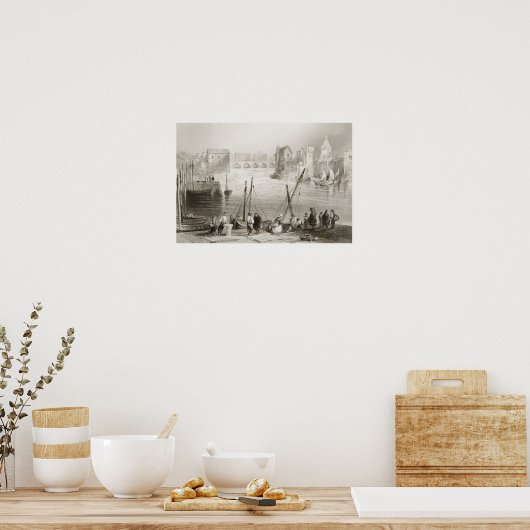 Blick auf Galway vom Claddagh Poster (Küche)