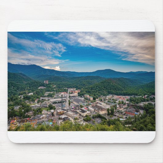 Blick auf Gatlinburg Tennessee Smokygebirge Mousepad (Vorne)