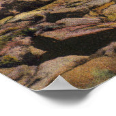 Blick auf Gewerkschaft Bluffs Rocks and Surf in Yo Poster (Ecke)