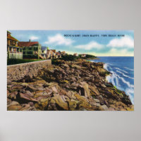 Blick auf Gewerkschaft Bluffs Rocks and Surf in Yo