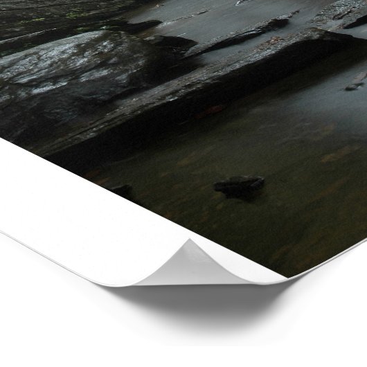 Blick auf Glasfälle Poster (Ecke)