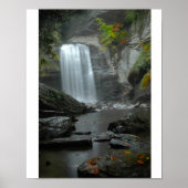 Blick auf Glasfälle Poster (Vorne)