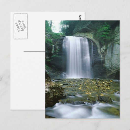 Blick auf Glasfälle Postkarte (Vorne/Hinten)