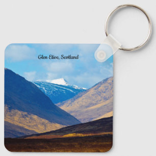 Blick auf Glen Etive, Scotland Keyring Schlüsselanhänger