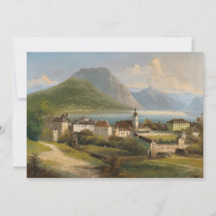 Blick auf Gmunden   Johann Wilhelm Jankowsky