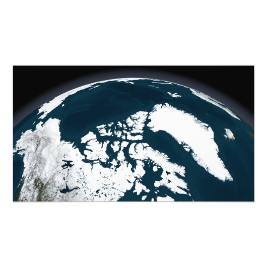 Blick auf Grönland und den Arktischen Ozean Fotodruck (Vorne)