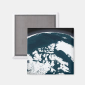 Blick auf Grönland und den Arktischen Ozean Magnet (Vorderseite/Rückseite)