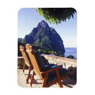 Blick auf Gros Piton vom Stonefield Estate Villa Magnet