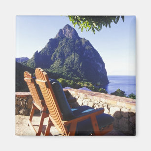 Blick auf Gros Piton vom Stonefield Estate Villa Magnet