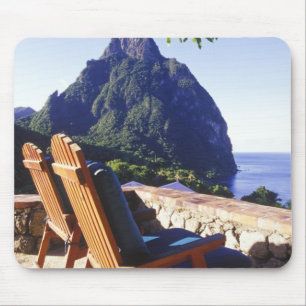 Blick auf Gros Piton vom Stonefield Estate Villa Mousepad