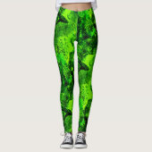 Blick auf grüne Leggings (Vorderseite)