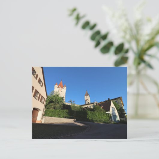 BLICK AUF HAAGER SCHLOSS VON MARIA WARD STRASSE POSTKARTE (Stehend Vorderseite)