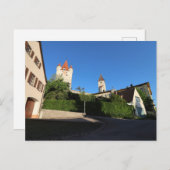 BLICK AUF HAAGER SCHLOSS VON MARIA WARD STRASSE POSTKARTE (Vorne/Hinten)