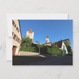 BLICK AUF HAAGER SCHLOSS VON MARIA WARD STRASSE POSTKARTE