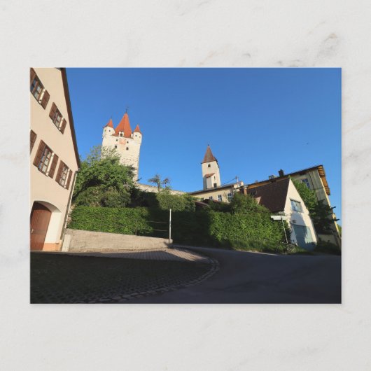 BLICK AUF HAAGER SCHLOSS VON MARIA WARD STRASSE POSTKARTE (Vorderseite)