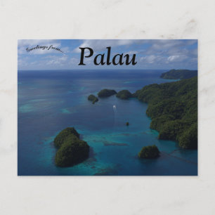 Blick auf Kokor Palau Postkarte