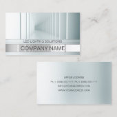 Blick auf LED-Lichtlösungen Visitenkarte (Vorne/Hinten)