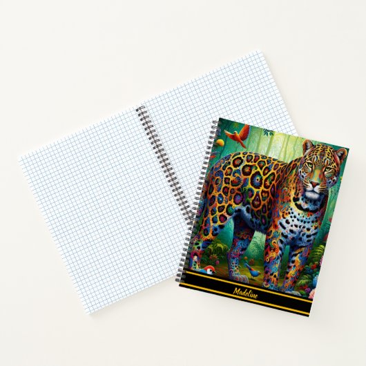 Blick auf Leopard: Tropische Majestät in Bewegung Notizblock (Innenseite)