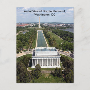 Blick auf Lincoln Memorial Washington DC Sympathie Postkarte