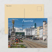 Blick auf Linz Austria Postkarte (Vorne/Hinten)